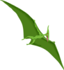 Flying Green Dinosaur Clip Art